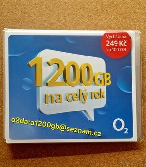 ●O2 SIM card/karta Internet data 1200 GB●