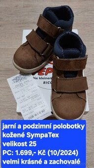 Chlapecké jarní a podzimní polobotky vel. 25