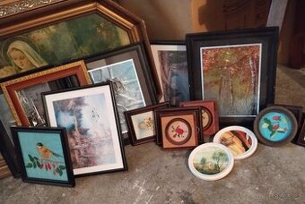 Nabízím rámy a rámečku s obrázky i bez min. 35ks