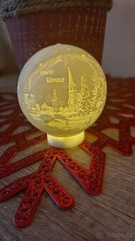 Led Dekorace Vesele Vánoce koule.