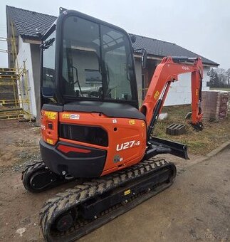 Prodám minibagr Kubota U27-4, jen 145mth