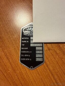 Doklady Jawa 350/354