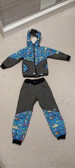 Zimní komplet softshell, beránek, handmade vel. 98/104