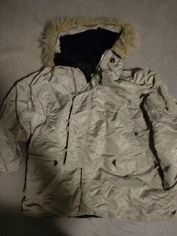 BUNDA N3B ALJAŠKA ALPHA INDUSTRIES SILVER XL