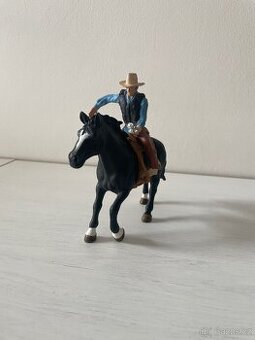 Schleich kovboj s koněm