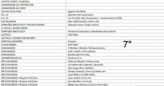 vinylové desky - mix žánrů-punk /metal /rock /mluvené slovo