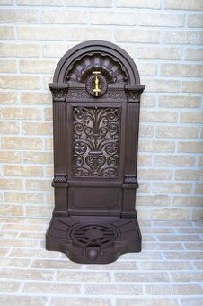 Zahradní kovová výlevka - kašna 82 cm - hnědá AKCE