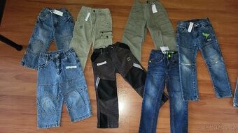 Kalhoty vel.98, 104 celkem 7ks