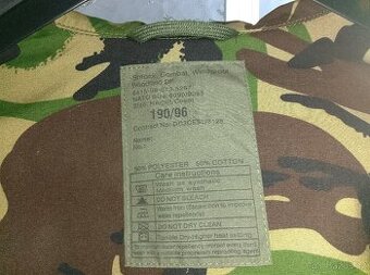 Prodám novou bundu. Britský Smock DPM windproof velikost 190