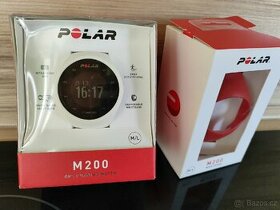 Polar M200 bílý + červený pásek - 1