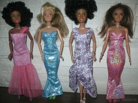 dlouhé večerní šaty na Barbie apod.panenky - 1