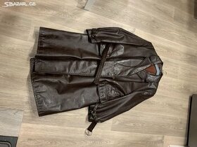 retro kožený kabát - 1
