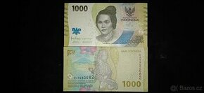 1000 Rupií Indonésie 2022 UNC