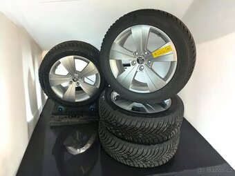 Originální alu kola Škoda 5x112 + zimní 215/55r17
