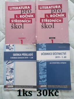 Učebnice SŠ literatura, matematika, NJ, AJ od 30Kč