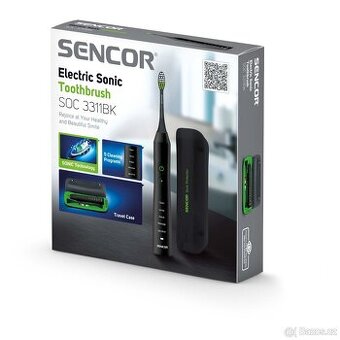 Elektrický sonický zubní kartáček SENCOR SOC 3311BK