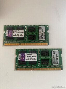 Kingston RAM 8GB (2x4GB) DDR3 1333MHz SO-DIMM pro notebooky