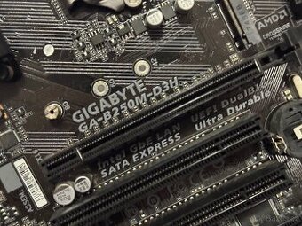 i5-7400 + GIGABYTE GA-B250M-D3H – plně funkční s.1151 DDR4