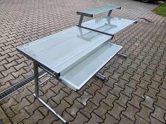Kancelarsky skleneny dvojstul