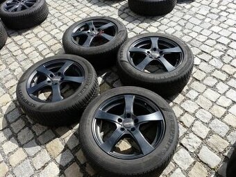 ALU KOLA + ZIMNÍ PNEU 225/55R17 SEAT 17" VW,ŠKODA