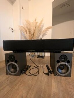 Yamaha YSP-4000 Soundbar + 2x Project Studio 6 Event Monitor