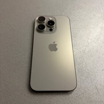iPhone 15 Pro 256GB, 100% baterie, jako nový, rok záruka