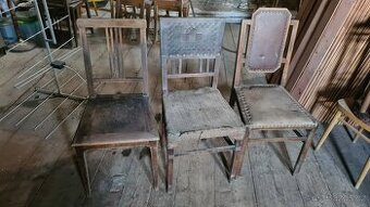 Starožitné židle - poklad z půdy ze zámku:)