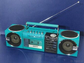 SANYO M 7755L - zelený -radiomagnetofon z 80"