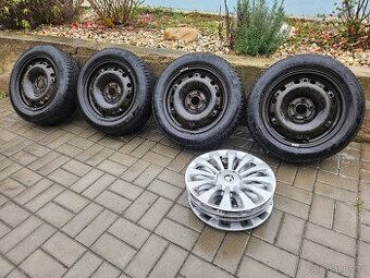 185/60R15 Zimní sada plechových kol Škoda