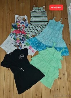 Vel 122-128 - dívčí - šaty,sukně,trička,leginy....
