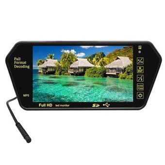 LCD monitor 7“ Full HD MP5 na zrcátko (AV1,AV2,SD,Bluetooth)