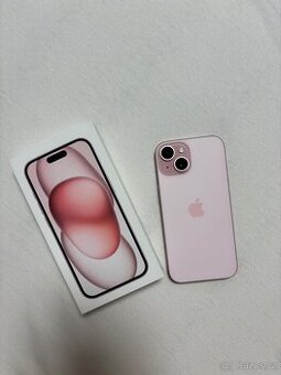 prodám iphone 15 růžový 256 GB