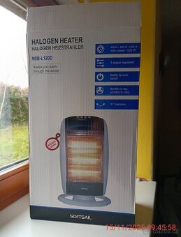 Halogenový ohřívač, topidlo.