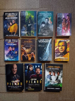 11 ks knih Star Trek - jako nové, česky -  stav výborný