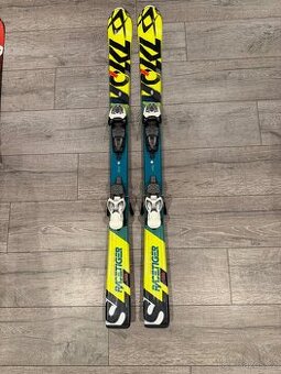 Dětské lyže Völkl racetiger 130cm vcetne vázáni.