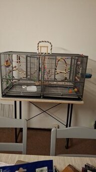 Dvojitá ptačí klec