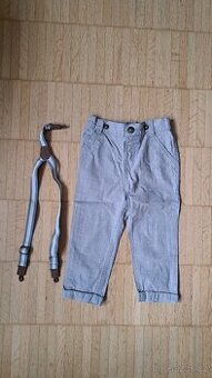 Dětské společenské kalhoty s kšandy 92cm FF