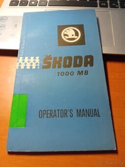 Návod k obsluze Škoda 1000MB anglicky 1964