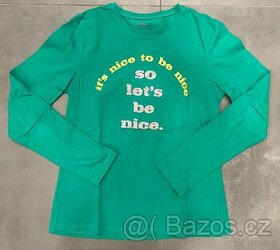 Dívčí tričko dl. rukáv Coccodrillo, vel. 164