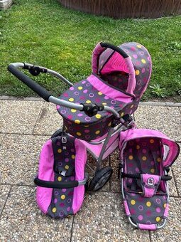 Kočárek pro panenky Bayer Chic trojkombinace