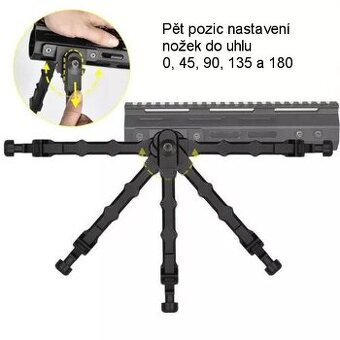 Taktický M-LOK bipod, dvojnožka