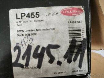 sada brzdových destiček DELPHI LP455
