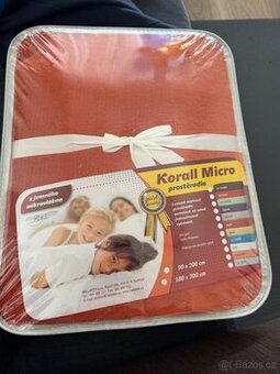 Prostěradlo Korall micro 180x200