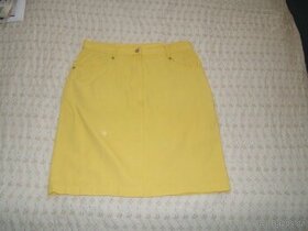 Sportovní žlutá sukně + modrý top na kolo zdarma