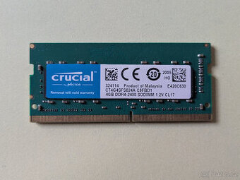 Crucial 4GB DDR4 SO-DIMM 2400MHz – RAM do notebooku