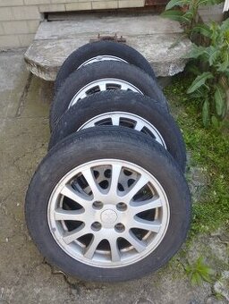 Prodám 4x  lité disky + pneu 195/55R15