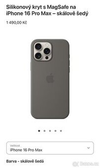 Apple silikonový kryt s MagSafe na iPhone 16 Pro Max - 1