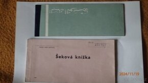 Historické šekové knížky - 1
