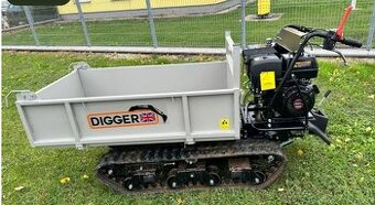 velký dumper, pásový dumper, stavební kolečko,