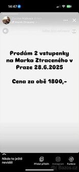 Vstupenky na  Ztraceneho